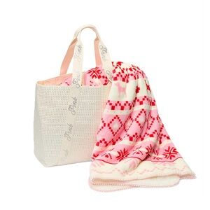 NWT VS Pink Bling Tote & Blanket